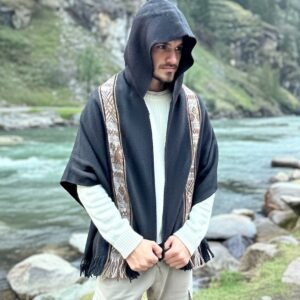 Andean Hooded Baby Alpaca Poncho