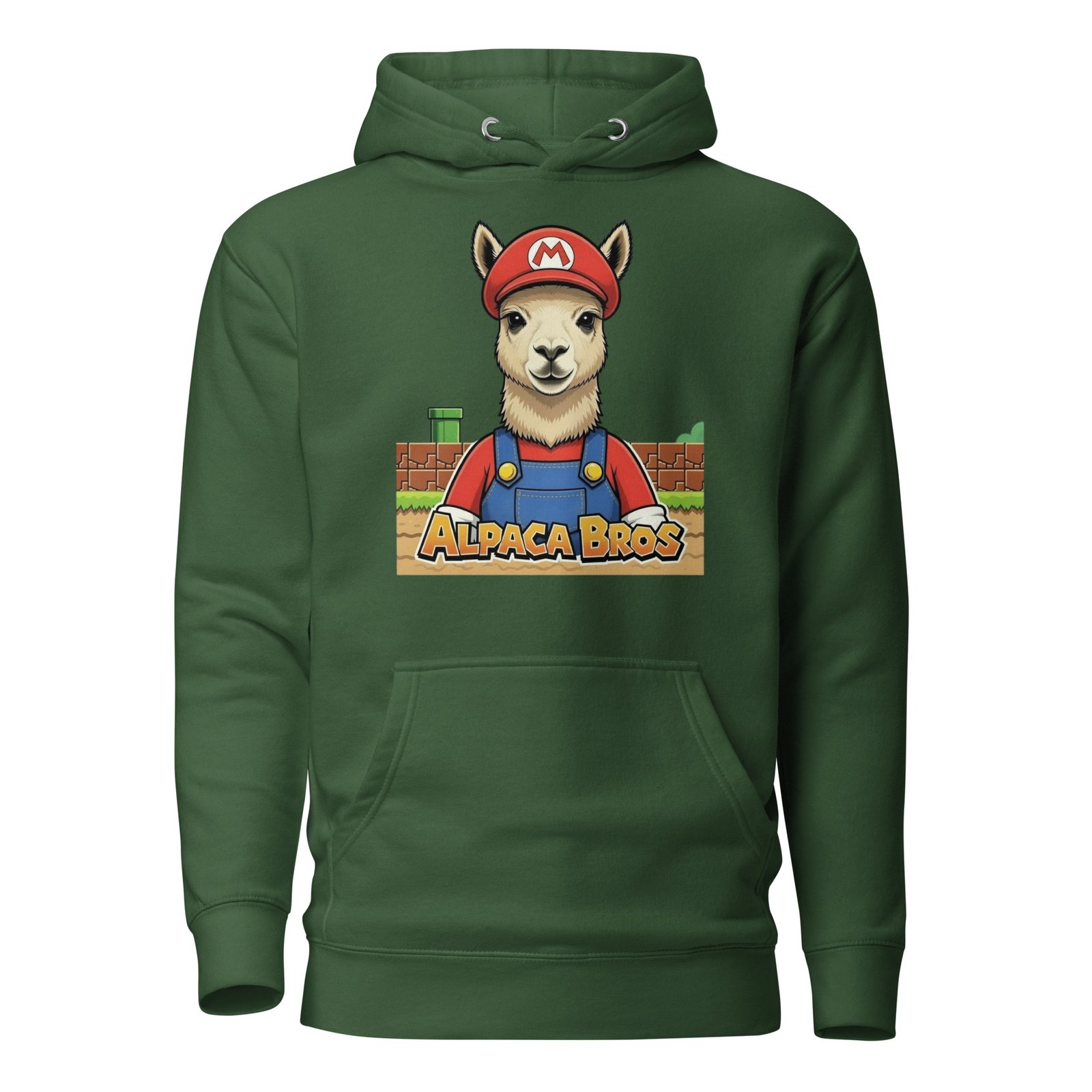 Alpaca Bross Unisex Hoodie Vintage Gammer Fan - Image 5
