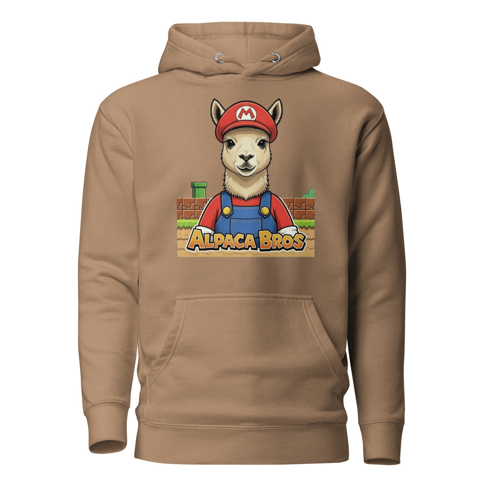 Alpaca Bross Unisex Hoodie Vintage Gammer Fan - Image 8