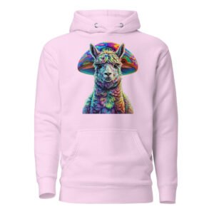 Psychedelic Alpaca Magic Mushrooms Unisex Hoodie