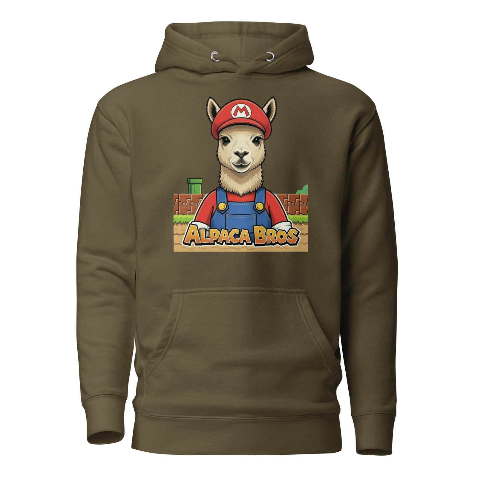Alpaca Bross Unisex Hoodie Vintage Gammer Fan - Image 6