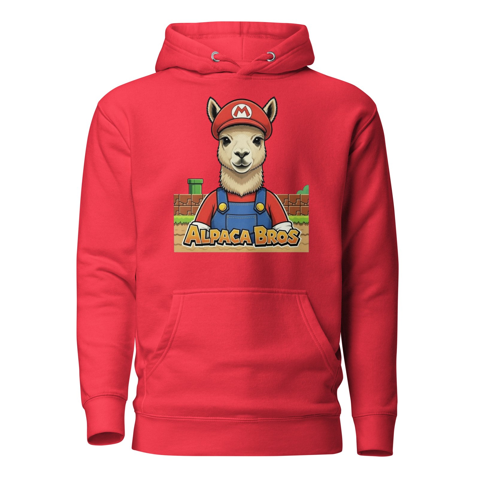 Alpaca Bross Unisex Hoodie Vintage Gammer Fan - Image 7